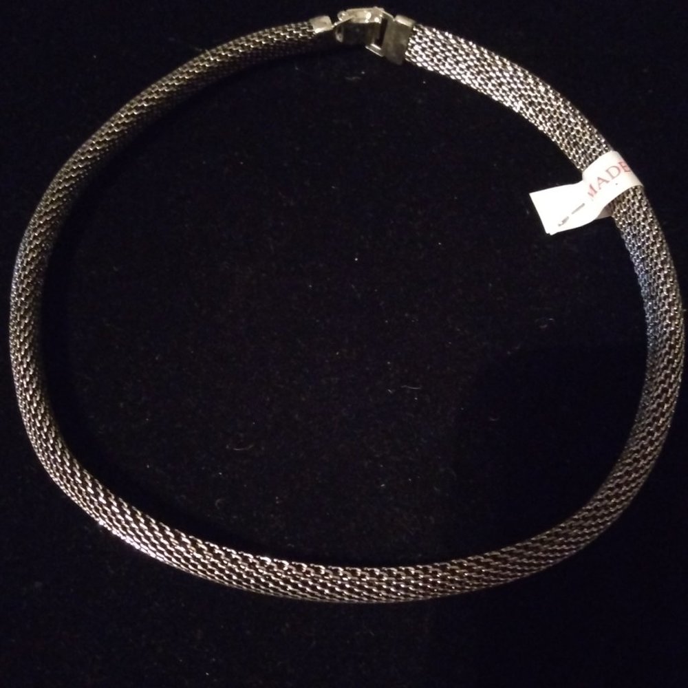 Silver Snake Rope Choker - Picture 2 of 4